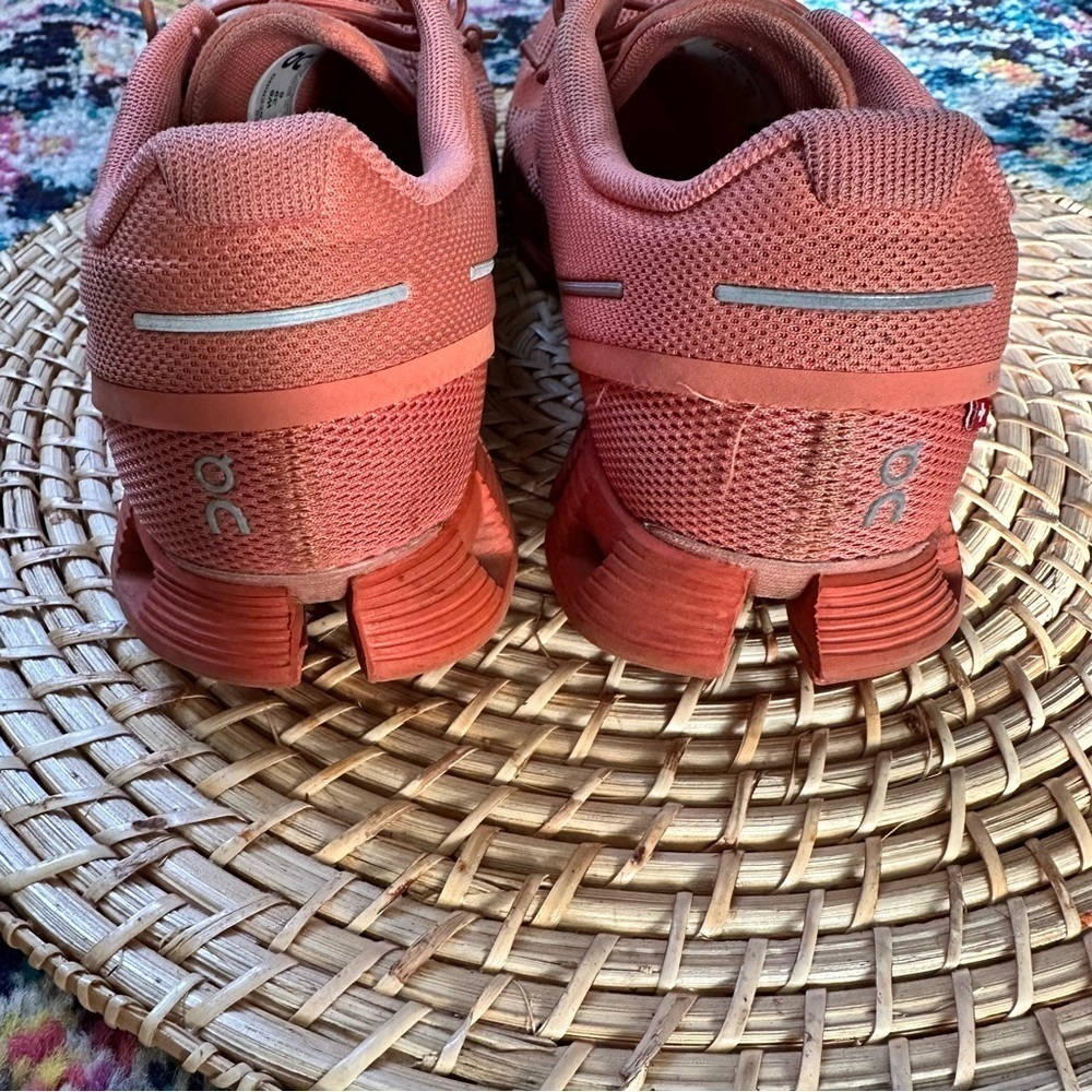 On Running Cloud X Sneaker Orange Womens Size 8 - Picture 7 of 11